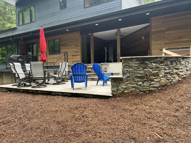 Patio seating area