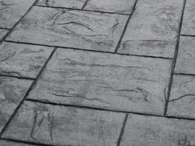 Ashlar Slate stamped concrete pattern