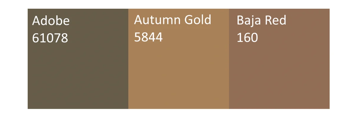 Davis concrete color pigment chart, part one