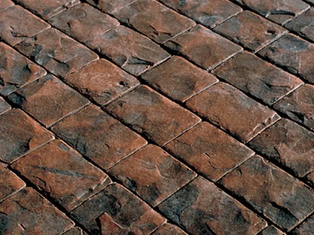 London Cobble stamped concrete pattern