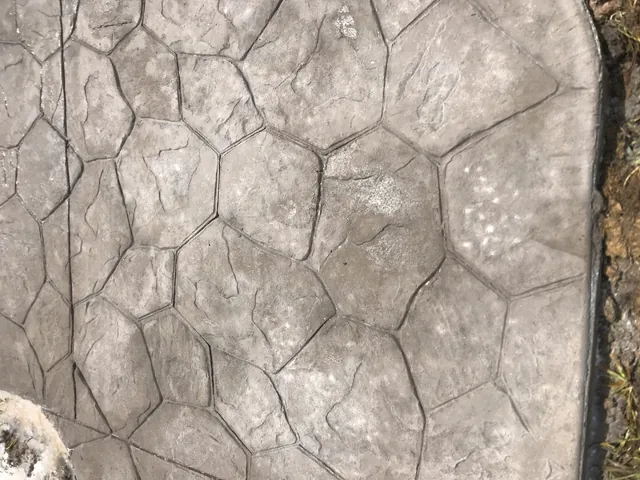 Random Stone stamped concrete pattern